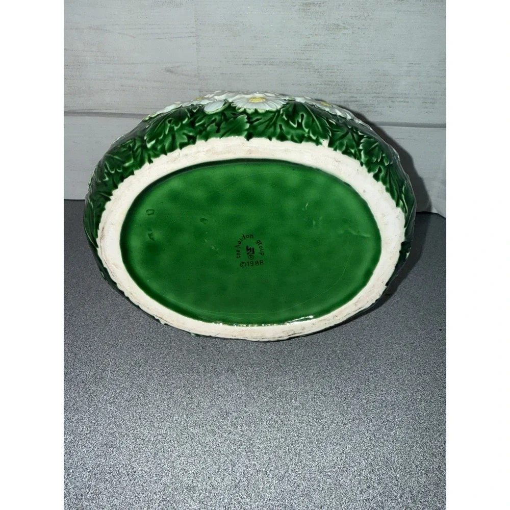 The‎ Haldon Group Daisy Ceramic Basket , Daisy , Spring , Cottagecore , 1988